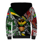South Africa Fist of Freedom Sherpa Hoodie Never Give Up