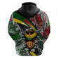 South Africa Fist of Freedom Zip Hoodie Never Give Up