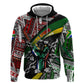 South Africa Fist of Freedom Zip Hoodie Never Give Up