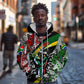 South Africa Fist of Freedom Zip Hoodie Never Give Up