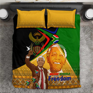 South Africa Heritage Nelson Mandela Bedding Set Happy Freedom Day Victory Art