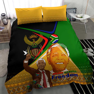 South Africa Heritage Nelson Mandela Bedding Set Happy Freedom Day Victory Art