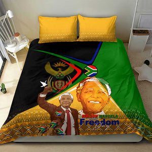 South Africa Heritage Nelson Mandela Bedding Set Happy Freedom Day Victory Art