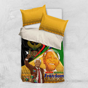 South Africa Heritage Nelson Mandela Bedding Set Happy Freedom Day Victory Art