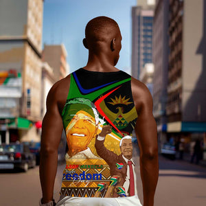 South Africa Heritage Nelson Mandela Men Tank Top Happy Freedom Day Victory Art