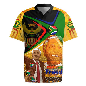 South Africa Heritage Nelson Mandela Rugby Jersey Happy Freedom Day Victory Art