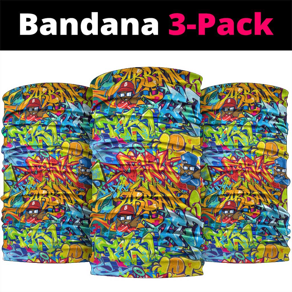 Hip Hop Graffiti Art Neck Gaiter Black Power DT02