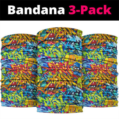 Hip Hop Graffiti Art Neck Gaiter Black Power DT02