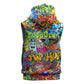 Hip Hop Graffiti Art Sleeveless Hoodie Black Power - African Pride