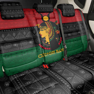 Personalized Queen of Egypt Back Car Seat Cover in Pan-African Colors