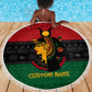 Personalized Queen of Egypt Beach Blanket in Pan-African Colors