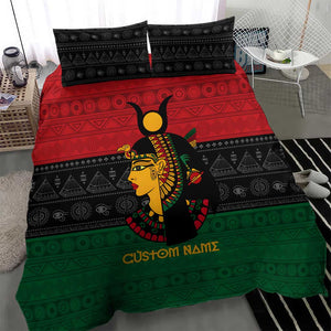 Personalized Queen of Egypt Bedding Set in Pan-African Colors