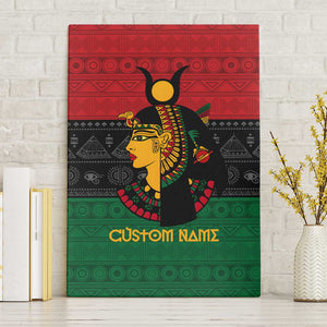 Personalized Queen of Egypt Canvas Wall Art in Pan-African Colors