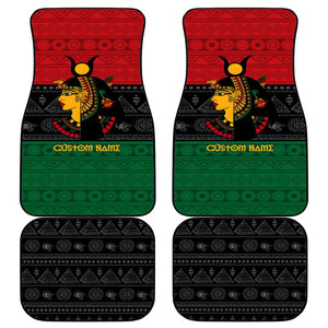 Personalized Queen of Egypt Car Mats in Pan-African Colors