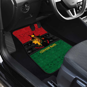 Personalized Queen of Egypt Car Mats in Pan-African Colors