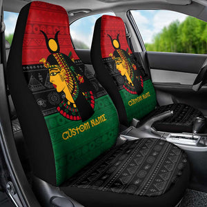 Personalized Queen of Egypt Car Seat Cover in Pan-African Colors