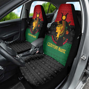 Personalized Queen of Egypt Car Seat Cover in Pan-African Colors