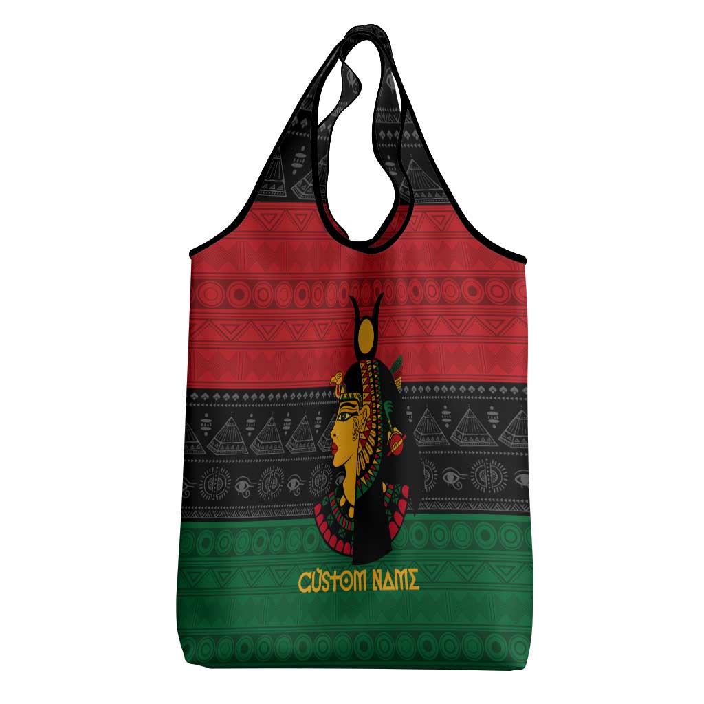 Personalized Queen of Egypt Grocery Bag in Pan-African Colors