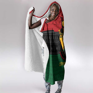 Personalized Queen of Egypt Hooded Blanket in Pan-African Colors