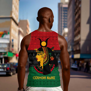 Personalized Queen of Egypt Men Tank Top in Pan-African Colors