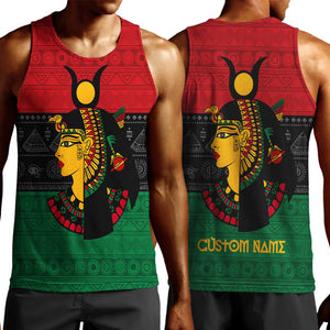 Personalized Queen of Egypt Men Tank Top in Pan-African Colors