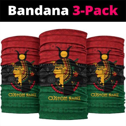 Personalized Queen of Egypt Neck Gaiter in Pan-African Colors DT02