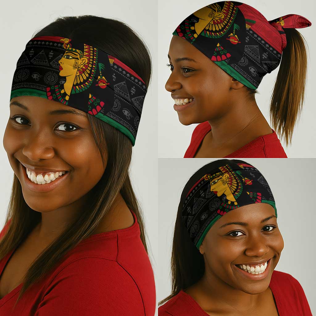Personalized Queen of Egypt Neck Gaiter in Pan-African Colors DT02