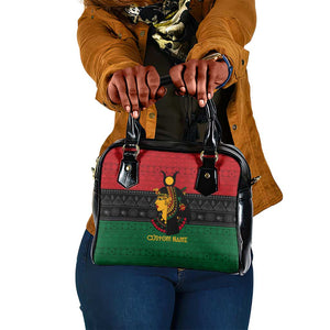 Personalized Queen of Egypt Shoulder Handbag in Pan-African Colors