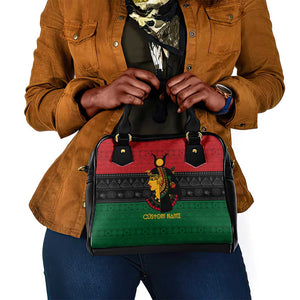 Personalized Queen of Egypt Shoulder Handbag in Pan-African Colors