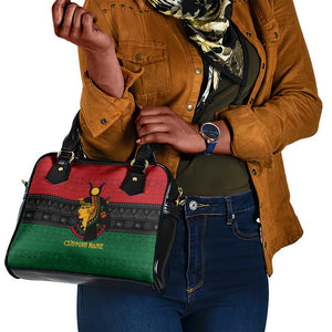 Personalized Queen of Egypt Shoulder Handbag in Pan-African Colors