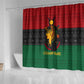 Personalized Queen of Egypt Shower Curtain in Pan-African Colors