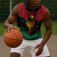 Personalized Queen of Egypt Sleeveless Hoodie in Pan-African Colors - African Pride