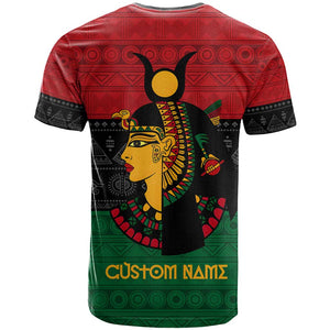 Personalized Queen of Egypt T shirt in Pan-African Colors