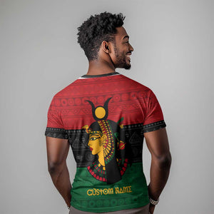 Personalized Queen of Egypt T shirt in Pan-African Colors