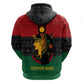 Personalized Queen of Egypt Zip Hoodie in Pan-African Colors
