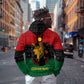 Personalized Queen of Egypt Zip Hoodie in Pan-African Colors