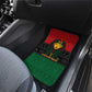 Personalized Ancient Egypt Car Mats - Pharaoh in Pan-African Colors