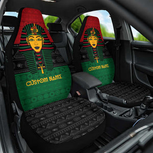 Personalized Ancient Egypt Car Seat Cover - Pharaoh in Pan-African Colors