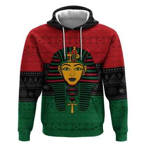 Personalized Ancient Egypt Hoodie - Pharaoh in Pan-African Colors