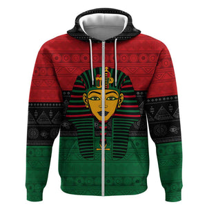 Personalized Ancient Egypt Hoodie - Pharaoh in Pan-African Colors