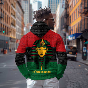 Personalized Ancient Egypt Hoodie - Pharaoh in Pan-African Colors