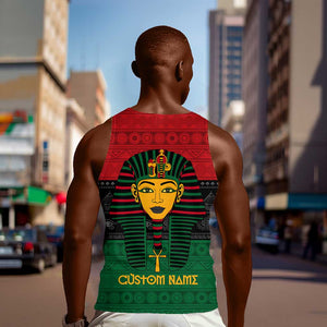 Personalized Ancient Egypt Men Tank Top - Pharaoh in Pan-African Colors