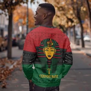 Personalized Ancient Egypt Sweatshirt - Pharaoh in Pan-African Colors