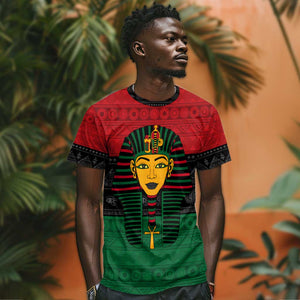 Personalized Ancient Egypt T shirt - Pharaoh in Pan-African Colors