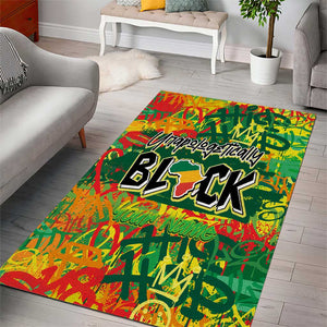 Personalized African Design Area Rug - Unapologetically Black