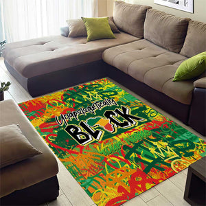 Personalized African Design Area Rug - Unapologetically Black