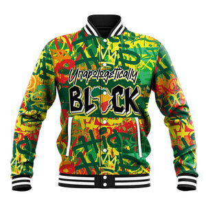 Personalized African Design Baseball Jacket - Unapologetically Black DT02