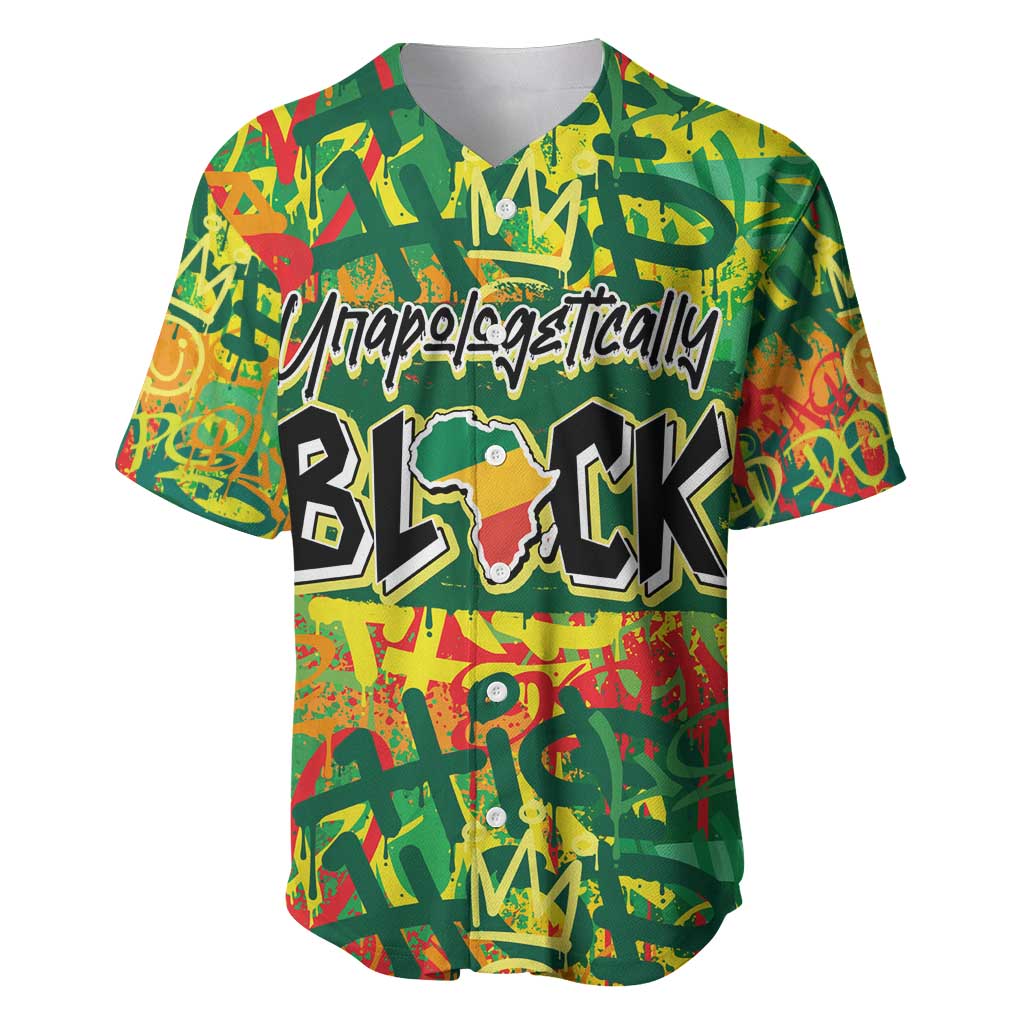 Personalized African Design Baseball Jersey - Unapologetically Black