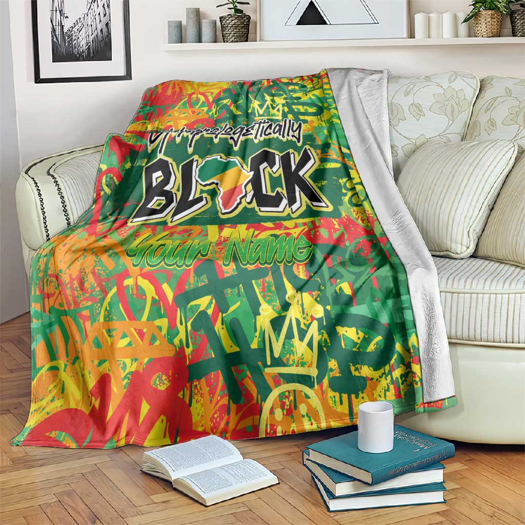 Personalized African Design Blanket - Unapologetically Black