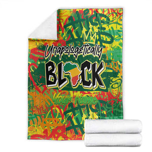 Personalized African Design Blanket - Unapologetically Black